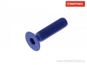 Pro Bolt M5 x 0.80 x 20 mm alumínium kék befúrt csavar - JM