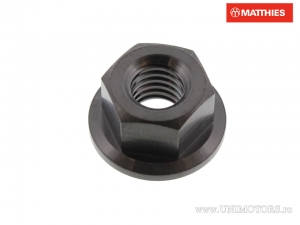 Pro Bolt M6 x 1.00 mm Schwarze Titan Flanschmutter - JM