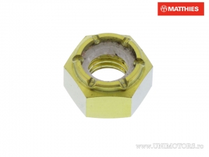 Pro Bolt M8 x 1.25 mm Gold Titanium Self-Locking Nut - JM