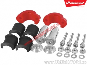 Protèges-mains Sharp (rouges) - Polisport