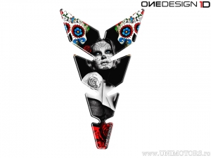 Proteção do tanque Tatuagem Mexicana 134,2 x 222,9 mm - OneDesign Bike