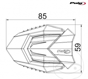 Protectie pentru motor - KTM Duke 125 ('11-'12) / KTM Duke 125 ABS ('13-'16) - JM