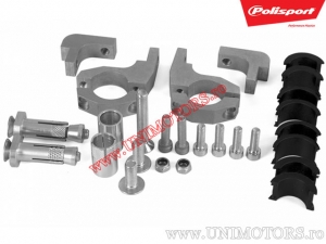 Protectii maini aluminiu Touquet (albe) - Polisport