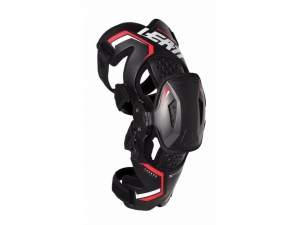 Protection de Genou (Genouillères) Enduro / Cross Leatt X-Frame PRO Carbon Noir/Rouge: Taille - S