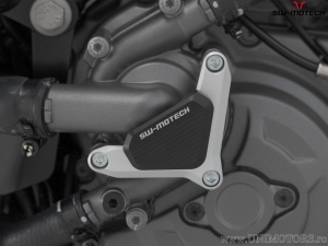 Protector de bomba de agua - material: aluminio - color: negro/plateado - modelos Ducati - SW-Motech
