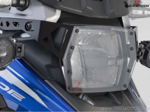 Protector de faro con soporte negro - material: policarbonato - Suzuki V-Strom 1050 ('19-) - SW-Motech