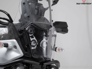 Protector de faro con soporte negro - material: policarbonato - Yamaha Ténéré 700 ('19-) - SW-Motech