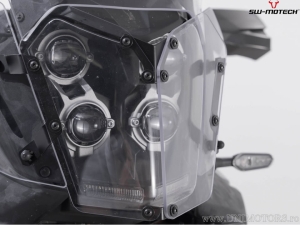Protector de faro con soporte negro - material: policarbonato - Yamaha Ténéré 700 World Raid (22-) - SW-Motech