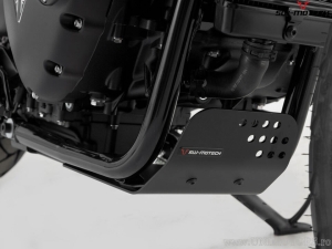 Protector de motor - material: aluminio - color: negro - modelos Triumph - SW-Motech