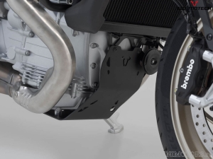 Protector de motor - material: aluminio - color: negro - Moto Guzzi V100 Mandello/S ('22-) - SW-Motech