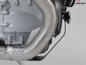 Protector de motor - material: aluminio - color: negro - Moto Guzzi V100 Mandello/S ('22-) - SW-Motech
