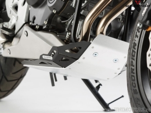 Protector de motor - material: aluminio - color: negro/plateado - Honda CB500X ('13-'18) - SW-Motech