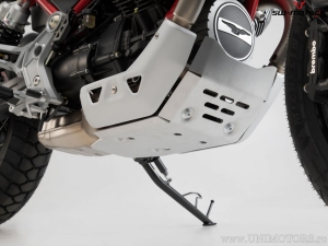 Protector de motor - material: aluminio - color: plateado - Moto Guzzi V85 TT ('19-) - SW-Motech