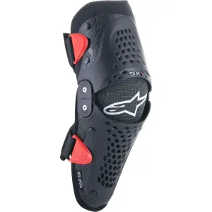 Protetores de joelho Youth SX-1 - Preto, Vermelho - Juvenil - S/M - 27040646