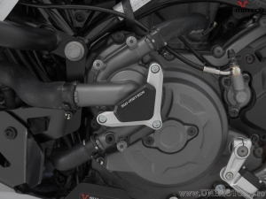 Protezione pompa acqua - materiale: alluminio - colore: nero/argento - modelli Ducati - SW-Motech