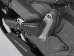 Protezione pompa acqua - materiale: alluminio - colore: nero/argento - modelli Ducati - SW-Motech