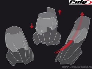 Puig New Generation túra plexi átlátszó - BMW F 850 850 GS ABS ('18-'20) - Puig
