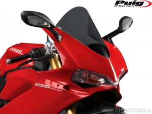 Puig Racing Windshield Dark Smoke - Ducati Panigale 959 ABS ('16-'17) / Panigale 1299 S ABS ('15-'17) - Puig
