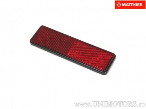 Réflecteur (oeil de chat) rectangle 94 x 28 x 9 mm rouge - JM