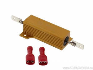 Résistance de puissance de l'indicateur 7,5 ohms / 50 watts et dimensions: 12x12x50mm - Kellermann