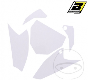 Race number sticker - white Yamaha - JM