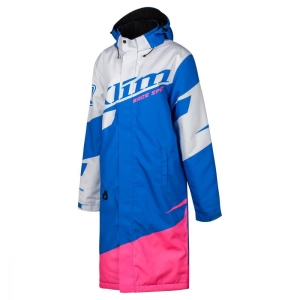Race Spec Pit Coat Electric Blue Lemonade - Knockout Pink: Mărime - XS