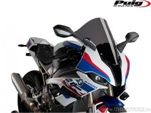 Racing Dark Smoke Windshield - BMW S 1000 RR ABS DTC ('19) / S 1000 RR ABS DTC DDC Dynamic Package ('19) - Puig