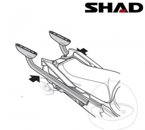 Rear box support (topcase) - Yamaha Tracer 900 850 MT09TRA ABS ('15-'17) - JM