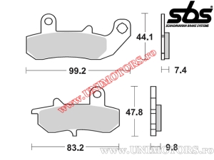 Rear brake pads - SBS 635LS (metallic / sintered) - (SBS)