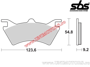 Rear brake pads - SBS 757SI (metallic / sintered) - (SBS)