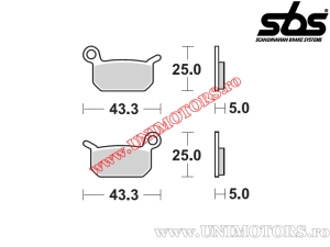 Rear brake pads - SBS 794SI (metallic / sintered) - (SBS)