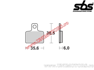 Rear brake pads - SBS 803HF (ceramic) - (SBS)