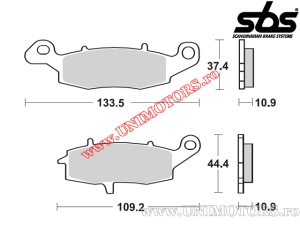Rear brake pads - SBS 886LS (metal/sintered) - (SBS)