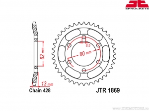 Rear Sprocket Yamaha XT 2250 Serow ('92-'07) - JTR 1869 - JT