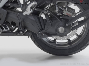 Rear Wheel Axle Crashpad - material: polyamide - color: black - BMW with single-sided swingarm - SW-Motech