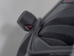 Rear Wheel Axle Crashpad - material: polyamide - color: black - BMW with single-sided swingarm - SW-Motech
