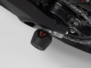 Rear Wheel Axle Crashpad Set - material: polyamide - color: black - BMW S 1000 XR ('15-) - SW-Motech