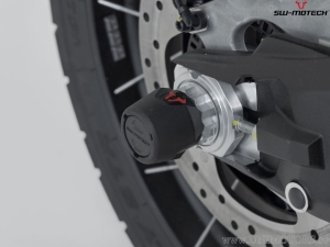 Rear Wheel Axle Crashpad Set - material: polyamide - color: black - Ducati models ('14-) - SW-Motech