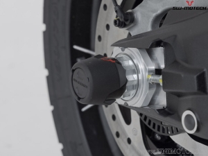 Rear Wheel Axle Crashpad Set - material: polyamide - color: black - Ducati models ('14-) - SW-Motech