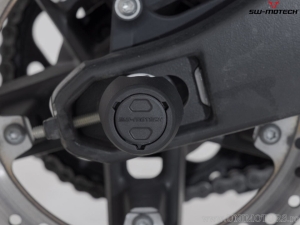 Rear Wheel Axle Crashpad Set - material: polyamide - color: black - Harley Davidson Pan America ('21-) - SW-Motech
