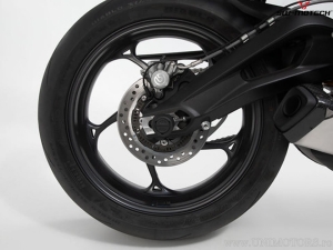 Rear Wheel Axle Crashpad Set - material: polyamide - color: black - Suzuki / Honda / Triumph models - SW-Motech