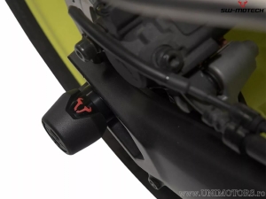 Rear Wheel Axle Crashpad Set - material: polyamide - color: black - Yamaha MT-09 ('17-) - SW-Motech