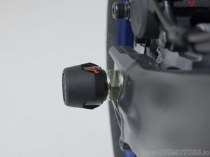 Rear Wheel Axle Crashpad Set - material: polyamide - color: black - Yamaha MT-09 ('20-) - SW-Motech