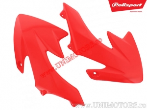 Red Radiator Cowl - Honda CRF 50 F ('04-'19) - Polisport