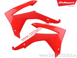Red Radiator Shroud - Honda CRF 250 R ('14-'17) / CRF 450 R ('13-'16) / CRF 450 RE ('16) / CRF 250 RE ('16-'17) - Polisport