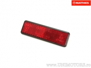Reflector (cat's eye) rectangle 94 x 28 x 9 mm red - JM