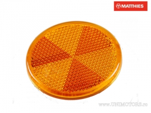 Reflector (cat's eye) round D 60 mm yellow - JM