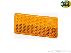 Reflector (ojo de gato) rectangular 70 x 31.5 x 5 mm amarillo - Hella