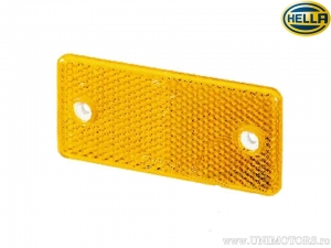 Reflector (ojo de gato) rectangular 94 x 44 x 6,5 mm amarillo - Hella