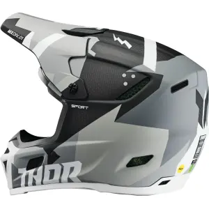 Reflex Sport Carbon Brave MIPS® Helmet - Gray, White - Adult - M - 01108759